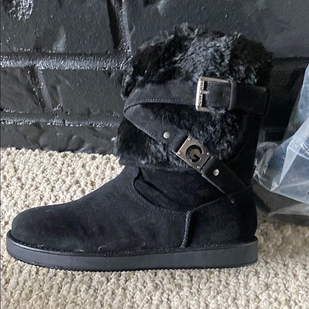 Guess Black Winter Rain Boots
